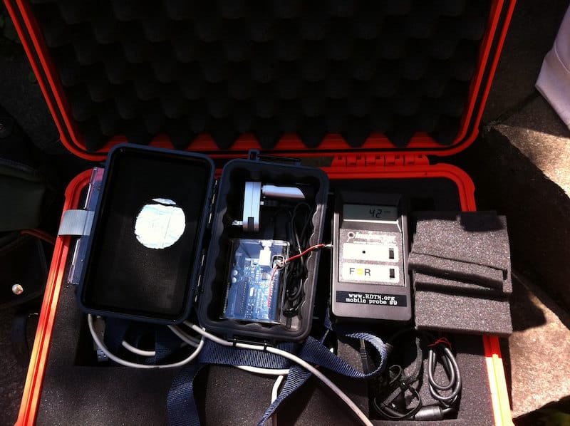 Radiation detector used by the early Safecast team.