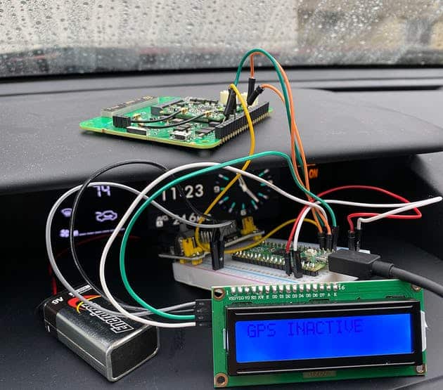 Heatmapping IoT device deployed in a car