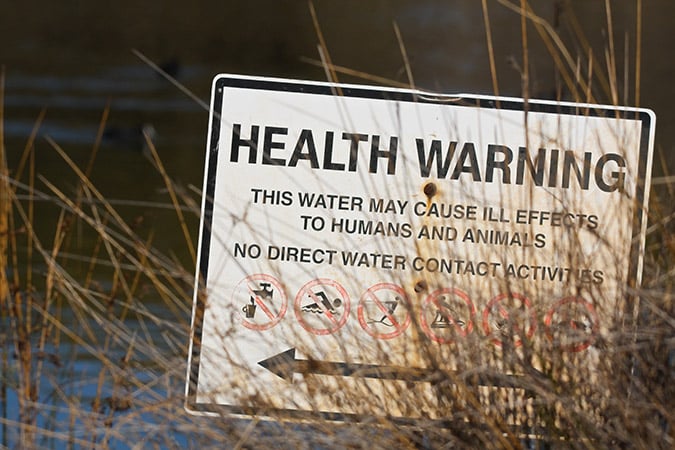關於水的健康警告標誌